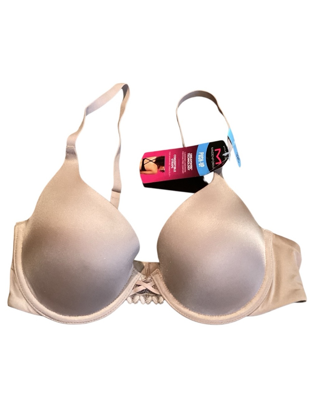 32C Maidenform Dreamwire Push Up Underwire Bra DM0066‎ Paris Nude NEW